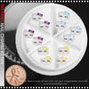 NAIL CHARM RESIN Hello Kitty  Blue, Yellow, Purple 12/Case #1