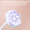UV LED Nail Lamp with Smart Sensor, Portable Rechargeable Mini Lotus
