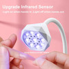 UV LED Nail Lamp with Smart Sensor, Portable Rechargeable Mini Lotus