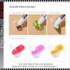 NAIL ART Double-End Silicone & Metal Dotting Tool 5/Pack