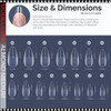 MODELONES ALMOND TIP -Medium, Clear, Full Cover 510/Case