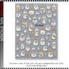 5D NAIL STICKER – CHRISTMAS SNOW GLOBE ORNAMENTS, WHITE & GOLD #SD-2520