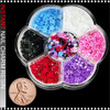 NAIL CHARM RESIN Mix Flower With Caviar Bead 3200/Case