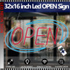 LED NEON Sign OPEN Large 16'' x 32" Wide