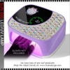 SUN S60 LED/UV Lamp with Rhinestone, Automatic, Lavender