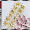 NAIL CHARM ALLOY Gold Moon, Star & Bar Mix/Case