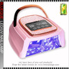 BLUEQUE L-16 LED/UV Lamp, Rechargeable with Rhinestones AB, Gold/Pink 288W.