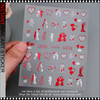 Valentines Day Heart Nail Stickers XZ-D2303