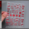 Valentines Day Heart Nail Stickers XZ-D2305