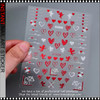 Valentines Day Heart Nail Stickers XZ-D2308