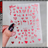 Valentines Day Heart Nail Stickers XZ-D2312