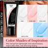 INSTANT POLYGEL PRO. KIT 5 Colors with Handheld LED UV Lamp