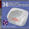 SUN S60 LED/UV Lamp with Rhinestone, Automatic, White