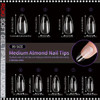 ROKI SOFT GEL TIP Natural Almond Medium, Full Cover 550/Case #JP05