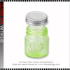 GLASS JAR With Metal Lid 2oz. Green