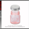 GLASS JAR With Metal Lid 2oz. Light Rose