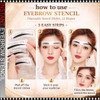 EYEBROW STENCIL Disposable Stencil Sticker, 12 Shapes, 100/Pack