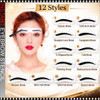 EYEBROW STENCIL Disposable Stencil Sticker, 12 Shapes, 100/Pack