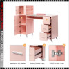 PROFESSIONAL MANICURE TABLE with Glass Top And Wrist Rest