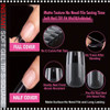 SOFT GEL TIP -SQUARE Short, Full Cover, Clear 550/Case JS-001