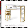 PROFESSIONAL MANICURE TABLE with Built-in Dust Collector & Rolling Trolley