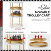 PROFESSIONAL MANICURE TABLE with Built-in Dust Collector & Rolling Trolley