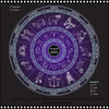 NAIL CHARM RESIN Astrology, Horoscope, Zodiac 12/Pack. Golden