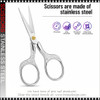 SCISSORS Stainless Steel Vintage 4.9" Length. Silver