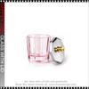 Dappen Dish Glass with Lid, Light Pink