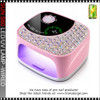 SUN S60 Rechargeable UV Lamp/Rhinestone, Pink 108W.