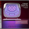 SUN Q11 UV LED Light, AuraGlow Rhinestone 288W.