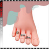 36 pcs Unique Metal Silver Foot Toe Ring #1