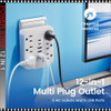 12 IN 1 Power Strip With USB Port, 6 AC Outlets, 4 USB-A And 2 Type-C Ports