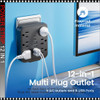 12 IN 1 Power Strip With USB Port, 6 AC Outlets, 4 USB-A And 2 Type-C Ports, Black