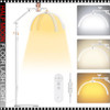 45W White Half Moon Floor Lash Light 3000K-6500K Dimmable LED Eyelash
