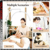45W White Half Moon Floor Lash Light 3000K-6500K Dimmable LED Eyelash