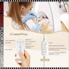 45W White Half Moon Floor Lash Light 3000K-6500K Dimmable LED Eyelash