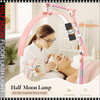 45W Pink Half Moon Floor Lash Light 3000K-6500K Dimmable LED Eyelash