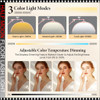 45W Pink Half Moon Floor Lash Light 3000K-6500K Dimmable LED Eyelash