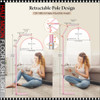 45W Pink Half Moon Floor Lash Light 3000K-6500K Dimmable LED Eyelash