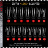 GEL-EX Coffin, Long, Sculpted 600/Case