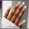 INSTANT TIP Square, X-Long, Half Cover, Clear 500/Case