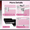 COSMETIC CASE Rolling, with 4 Built-in Trays, Pink