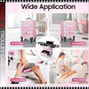 COSMETIC CASE Rolling, with 4 Built-in Trays, Pink