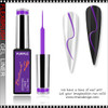 INSTANT Gel Nail Art Gel Liner, Purple 0.3oz.