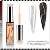 INSTANT Gel Nail Art Gel Liner, Pastel Peach 0.3oz.