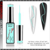 INSTANT Gel Nail Art Gel Liner, Pastel Aqua 0.3oz.