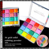 MISS LARA 16-Color Nail Gradient Rubbing Powder Palette