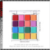 MISS LARA 16-Color Nail Gradient Rubbing Powder Palette