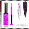 INSTANT Gel Nail Art Gel Liner, Neon Ochid 0.3oz.